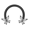 Wholesale Stainless Steel Geometric Minimalist Electroplated Cring Puncture Nasal Ring And Ear Bone Nail