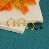 Wholesale Stainless Steel Geometric Minimalist Electroplated Cring Puncture Nasal Ring And Ear Bone Nail