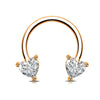 Wholesale Stainless Steel Geometric Minimalist Electroplated Cring Puncture Nasal Ring And Ear Bone Nail