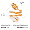 Wholesale Stainless Steel Geometric Minimalist Women's Electroplated Shell Bracelet Jewelry