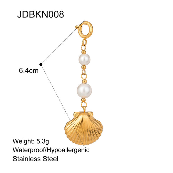 Wholesale Stainless Steel Geometric Minimalist Women's Electroplated Shell Bracelet Jewelry
