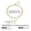 Wholesale Stainless Steel Geometric Multi Layer Clavicle Necklace With Electroplating Titanium Steel Jewelry For Women