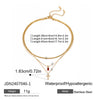 Wholesale Stainless Steel Geometric Multi Layer Clavicle Necklace With Electroplating Titanium Steel Jewelry For Women