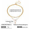 Wholesale Stainless Steel Geometric Multi Layer Clavicle Necklace With Electroplating Titanium Steel Jewelry For Women