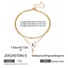 Wholesale Stainless Steel Geometric Multi Layer Clavicle Necklace With Electroplating Titanium Steel Jewelry For Women
