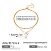 Wholesale Stainless Steel Geometric Multi Layer Clavicle Necklace With Electroplating Titanium Steel Jewelry For Women