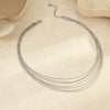 Wholesale Stainless Steel Geometric Multi Layered Clavicle Chain Jewelry With Electroplating Light Luxury Style For Women