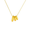 Wholesale Stainless Steel Geometric Multicircle Pendant Goldplated Box Chain Necklace For Women