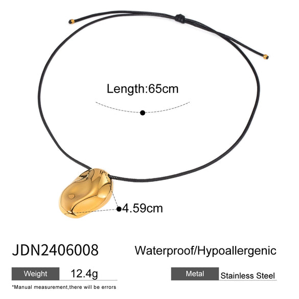 Wholesale Stainless Steel Geometric Necklace Accessories With Electroplating For Women High Sense Clavicle Chain