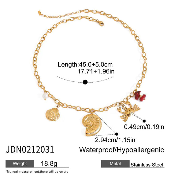 Wholesale Stainless Steel Geometric Necklace For Women Electroplated Light Luxury Niche Style
