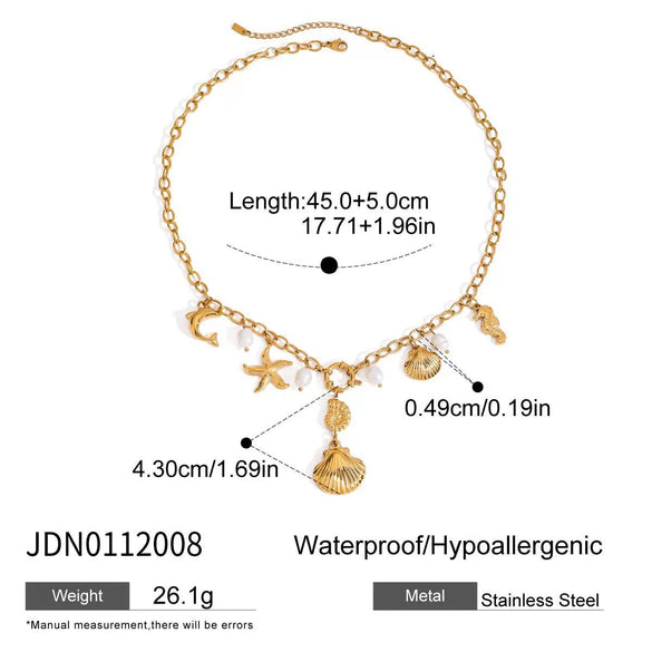 Wholesale Stainless Steel Geometric Necklace For Women Electroplated Light Luxury Niche Style