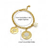 Wholesale Stainless Steel Geometric Niche Design Diamond Pendant Bracelet With Electroplating For Women