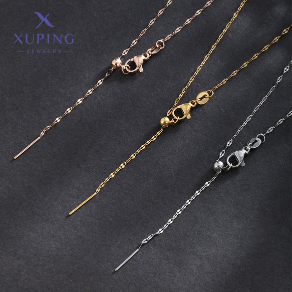 Wholesale Stainless Steel Geometric O Chain Minimalist Women's Necklace With Electroplating