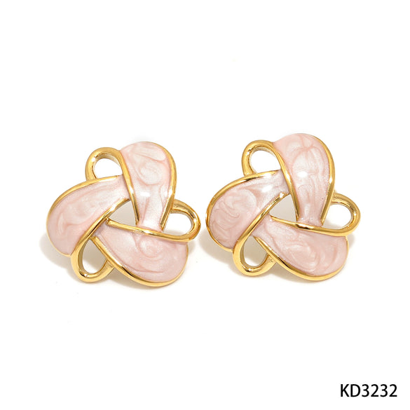 Wholesale Stainless Steel Geometric Oil Drop Earrings With Electroplating Fashion Simple Elegant For Women