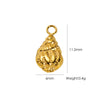 Wholesale Stainless Steel Geometric Oildrip Diamondstudded Natural Stone Pendant Necklace With Furnace Vacuum Electroplated 18K Gold Accessories
