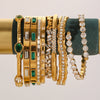 Wholesale Stainless Steel Geometric Open Bracelet With Electroplating