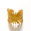 Wholesale Stainless Steel Geometric Open Ring Electroplated In Hiphop Ins Style For Women