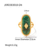 Wholesale Stainless Steel Geometric Open Ring Electroplated Light Luxury High End Accessory