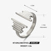 Wholesale Stainless Steel Geometric Open Ring For Ladies With 18K Gold Plated Electroplating