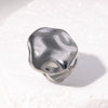 Wholesale Stainless Steel Geometric Open Ring For Women 18K Gold Plated Simple Style