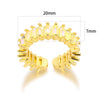 Wholesale Stainless Steel Geometric Open Ring Jewelry Electroplated Light Luxury Niche Unisex