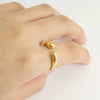 Wholesale 316L Stainless Steel Geometric Opening Ring Jewelry For Women With Electroplating Process