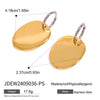 Wholesale Stainless Steel Geometric Oval Earrings With Electroplating And Gold And Silver Color Matching
