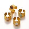Wholesale Stainless Steel Geometric Oval Electroplated Ring For Women