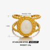 Wholesale Stainless Steel Geometric Oval Oil Dripping Hiphop Ring For Women Electroplated