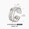 Wholesale Stainless Steel Geometric Oval Ring For Women 18K Goldplated