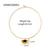 Wholesale Stainless Steel Geometric Pattern Classical Retro Earrings And Necklace Set With Electroplating Treatment