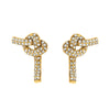 Wholesale Stainless Steel Geometric Pattern Electroplated Earrings For Women With Knotted Elements