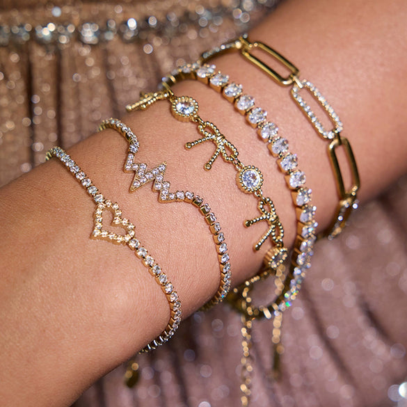 Wholesale Stainless Steel Geometric Pattern Electroplated Light Luxury High End Women's Bracelet