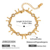 Wholesale Stainless Steel Geometric Pattern Electroplated Light Luxury High End Women's Bracelet