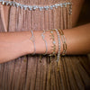 Wholesale Stainless Steel Geometric Pattern Electroplated Light Luxury High End Women's Bracelet