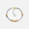 Wholesale Stainless Steel Geometric Pattern Electroplated Unisex Simple Style Square Pendant Bracelet