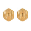 Wholesale Stainless Steel Geometric Pattern Electroplated Women's Earrings