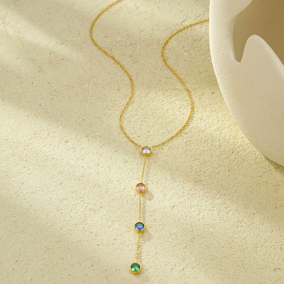 Wholesale Stainless Steel Geometric Pattern Electroplated Women's Fashion Retro Necklace Jewelry