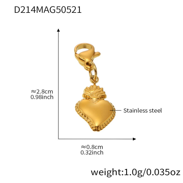 Wholesale Stainless Steel Geometric Pattern Electroplated Women's Pendant Bracelet