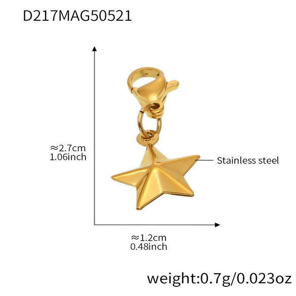 Wholesale Stainless Steel Geometric Pattern Electroplated Women's Pendant Bracelet
