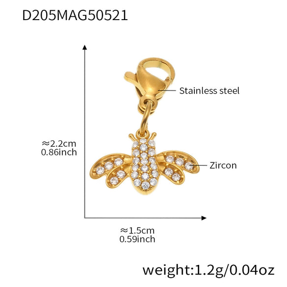 Wholesale Stainless Steel Geometric Pattern Electroplated Women's Pendant Bracelet