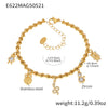 Wholesale Stainless Steel Geometric Pattern Electroplated Women's Pendant Bracelet