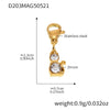 Wholesale Stainless Steel Geometric Pattern Electroplated Women's Pendant Bracelet