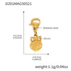 Wholesale Stainless Steel Geometric Pattern Electroplated Women's Pendant Bracelet