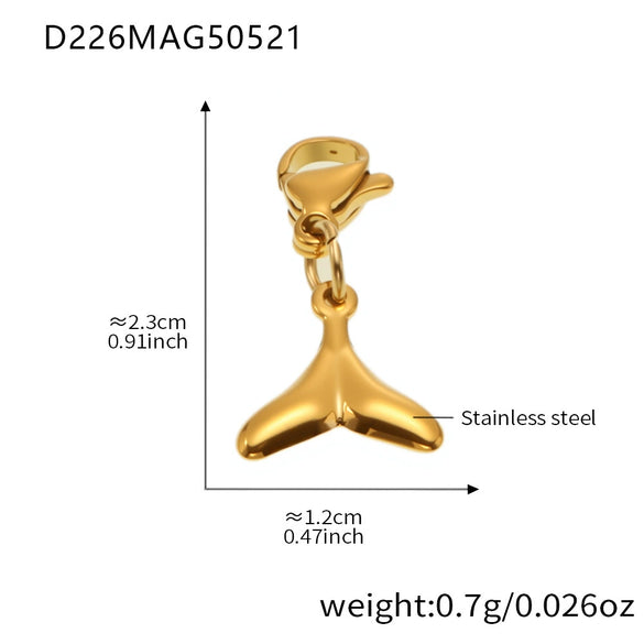 Wholesale Stainless Steel Geometric Pattern Electroplated Women's Pendant Bracelet