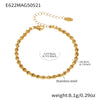 Wholesale Stainless Steel Geometric Pattern Electroplated Women's Pendant Bracelet