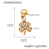 Wholesale Stainless Steel Geometric Pattern Electroplated Women's Pendant Bracelet