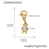 Wholesale Stainless Steel Geometric Pattern Electroplated Women's Pendant Bracelet