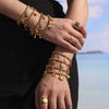 Wholesale Stainless Steel Geometric Pattern Electroplated Women's Pendant Bracelet