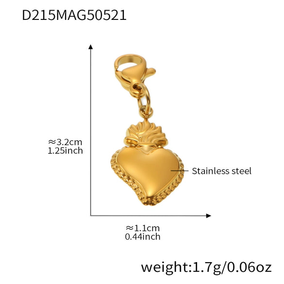 Wholesale Stainless Steel Geometric Pattern Electroplated Women's Pendant Bracelet